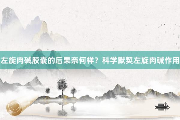 左旋肉碱胶囊的后果奈何样？科学默契左旋肉碱作用
